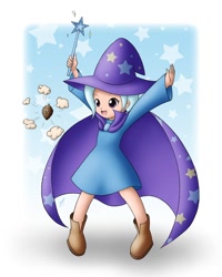 Size: 800x1000 | Tagged: safe, artist:jdan-s, imported from derpibooru, trixie, human, clothes, cute, diatrixes, dress, female, humanized, pinecone, solo