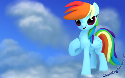 Size: 2000x1250 | Tagged: safe, artist:deathpwny, imported from derpibooru, rainbow dash, 3d, blender, female, solo