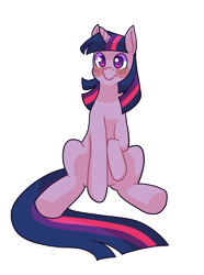 Size: 1471x1974 | Tagged: dead source, safe, artist:chiptoony, imported from derpibooru, twilight sparkle, unicorn, blushing, cute, female, mare, simple background, sitting, smiling, solo, transparent background