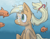 Size: 1280x996 | Tagged: safe, artist:jakethespy, imported from derpibooru, applejack, fish, blushing, bubble, chest fluff, colors:crowley, female, solo, underwater