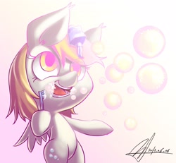 Size: 3244x3000 | Tagged: safe, artist:jggjqm522, imported from derpibooru, derpy hooves, pony, bipedal, bubble, female, solo, toothbrush, toothpaste