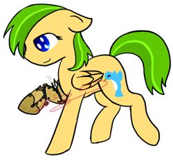 Size: 800x740 | Tagged: safe, artist:apples-sunshine, imported from derpibooru, oc, oc only, cyborg, pegasus, pony, gold, gold star, solo