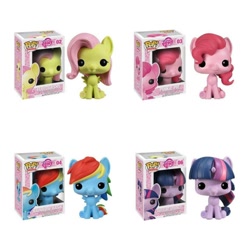 Size: 960x960 | Tagged: safe, imported from derpibooru, fluttershy, pinkie pie, rainbow dash, twilight sparkle, box, female, figure, figurine, funko, funko pop!, irl, packaging, photo, toy