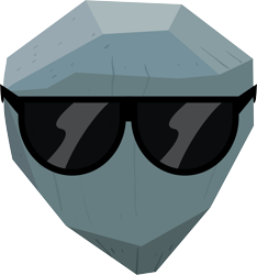 Size: 5694x6077 | Tagged: safe, artist:hawk9mm, imported from derpibooru, tom, absurd resolution, rock, simple background, solo, sunglasses, swag, transparent background, vector