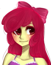 Size: 481x610 | Tagged: safe, artist:mscootaloo, imported from derpibooru, apple bloom, equestria girls, female, humanized, solo