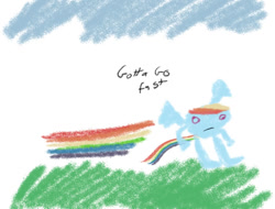 Size: 827x628 | Tagged: safe, imported from derpibooru, rainbow dash, crossover, gotta go fast, meme, ms paint, sanic, sonic the hedgehog, sonic the hedgehog (series)