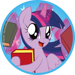 Size: 2301x2301 | Tagged: safe, artist:jcosneverexisted, imported from derpibooru, twilight sparkle, alicorn, pony, book, female, magic, mare, solo, twilight sparkle (alicorn)