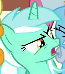 Size: 501x578 | Tagged: safe, imported from derpibooru, screencap, lyra heartstrings, bust, cropped, episode needed, open mouth, portrait, reaction image, solo