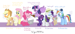 Size: 1800x810 | Tagged: safe, artist:dm29, imported from derpibooru, applejack, fluttershy, pinkie pie, rainbow dash, rarity, scootaloo, twilight sparkle, alicorn, pony, brony, chart, cheerimac, female, laptop computer, liarjack, male, mane six, mare, plushie, shipping, straight, twilight sparkle (alicorn)