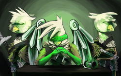 Size: 1024x640 | Tagged: safe, artist:purplelemons, imported from derpibooru, gilda, griffon, green lantern