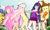 Size: 1189x720 | Tagged: safe, artist:rinxneruxd, imported from derpibooru, applejack, fluttershy, pinkie pie, twilight sparkle, human, humanized, mmd