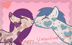 Size: 1024x653 | Tagged: safe, artist:after-school, imported from derpibooru, oc, oc only, nuzzling, valentine's day