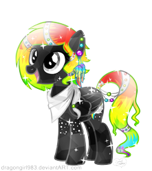 Size: 1456x1647 | Tagged: safe, artist:diigii-doll, imported from derpibooru, oc, oc only, oc:spectral night, crystallized, solo