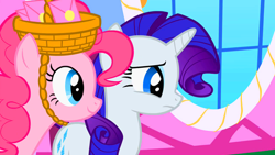 Size: 500x281 | Tagged: safe, imported from derpibooru, screencap, pinkie pie, rarity, party of one