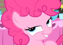 Size: 700x501 | Tagged: safe, imported from derpibooru, screencap, pinkie pie, the cutie mark chronicles, cropped, female, filly, filly pinkie pie, lidded eyes, solo, younger