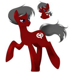 Size: 800x848 | Tagged: safe, artist:haydee, imported from derpibooru, oc, oc only, earth pony, pony, age difference, colt, filly, male, simple background, solo, stallion, transparent background