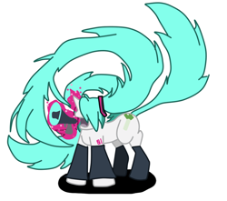 Size: 884x780 | Tagged: safe, artist:starblade99, imported from derpibooru, pony, hatsune miku, love is war, ponified, solo, vocaloid