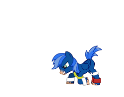 Size: 830x650 | Tagged: safe, artist:quick change, imported from derpibooru, pony, pony creator, ponified, solo, sonic the hedgehog, sonic the hedgehog (series)