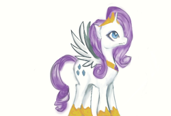 Size: 664x451 | Tagged: safe, artist:hanonmanonmermaid, imported from derpibooru, rarity, alicorn, pony, female, raricorn, solo