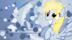 Size: 2560x1440 | Tagged: safe, artist:game-beatx14, artist:obtuselolcat, imported from derpibooru, derpy hooves, pegasus, pony, female, mare, solo, wallpaper