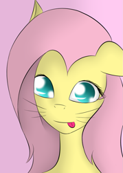 Size: 755x1057 | Tagged: safe, artist:glittersonyourface, imported from derpibooru, fluttershy, female, solo, tongue out, whiskers