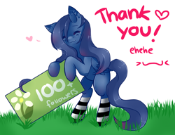 Size: 1280x983 | Tagged: safe, artist:ask-aki-pony, imported from derpibooru, oc, oc only, aki, clothes, crying, heart, socks, solo, striped socks, thank you