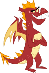 Size: 900x1328 | Tagged: safe, artist:chisella1412, artist:thesharp0ne, imported from derpibooru, garble, dragon, dragon quest, male, simple background, solo, teenaged dragon, transparent background, vector