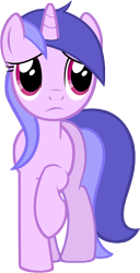 Size: 3000x5862 | Tagged: safe, artist:m99moron, imported from derpibooru, sea swirl, seafoam, pony, background pony, female, mare, raised hoof, simple background, solo, transparent background, vector, worried