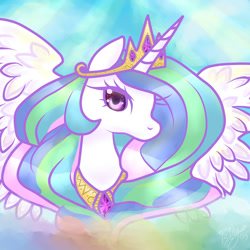 Size: 894x894 | Tagged: safe, artist:blyssi, imported from derpibooru, princess celestia, female, solo