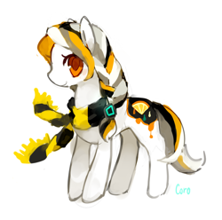 Size: 658x654 | Tagged: safe, artist:cocoroll, imported from derpibooru, oc, oc only, earth pony, pony, clothes, scarf, simple background, solo, white background