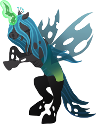 Size: 2790x3592 | Tagged: safe, artist:potatoesarepeopletoo, imported from derpibooru, queen chrysalis, changeling, changeling queen, female, magic, solo
