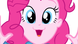 Size: 1920x1080 | Tagged: safe, artist:overcrave, deleted from derpibooru, imported from derpibooru, pinkie pie, equestria girls, equestria girls (movie), :3, faic, pinkie's catface, simple background, solo, transparent background, vector