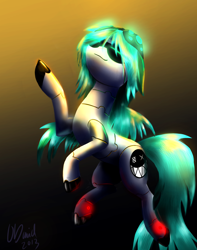 Size: 3000x3800 | Tagged: safe, artist:duh-veed, imported from derpibooru, oc, oc only, oc:cloudsmasher, robot, solo