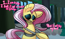 Size: 1280x776 | Tagged: safe, artist:extradan, imported from derpibooru, fluttershy, cyborg, female, flutterbot, solo