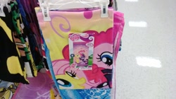 Size: 2592x1456 | Tagged: safe, imported from derpibooru, fluttershy, pinkie pie, twilight sparkle, beach towel, merchandise