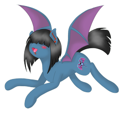 Size: 1484x1346 | Tagged: safe, artist:mondlichtkatze, imported from derpibooru, bat pony, pony, zubat, pokémon, ponified, solo