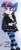 Size: 552x1300 | Tagged: safe, artist:crade, imported from derpibooru, twilight sparkle, human, anarchy stocking, female, humanized, panty and stocking with garterbelt, solo, stockinglight
