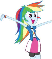 Size: 421x471 | Tagged: safe, imported from derpibooru, rainbow dash, equestria girls, dash for the crown, equestria girls prototype, female, game, solo