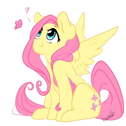 Size: 1024x1024 | Tagged: safe, artist:prodigymysoul, imported from derpibooru, fluttershy, butterfly, female, simple background, solo, white background