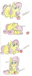 Size: 871x2029 | Tagged: safe, artist:fluffsplosion, imported from derpibooru, fluttershy, fluffy pony, ball, cute, fluffyshy, hugbox, shyabetes, squeak