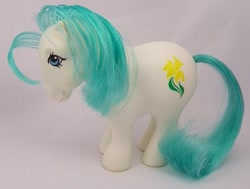 Size: 585x442 | Tagged: safe, imported from derpibooru, march daffodil, earth pony, pony, birthflower ponies, g1, irl, photo, solo, toy