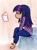 Size: 480x657 | Tagged: safe, artist:fluffikitten, imported from derpibooru, twilight sparkle, human, book, female, humanized, magic, solo