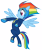 Size: 5036x6000 | Tagged: safe, artist:masem, imported from derpibooru, rainbow dash, zapp, season 4, absurd resolution, clothes, costume, female, power ponies, power rangers, simple background, solo, speculation, tight clothing, transparent background, vector