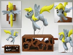 Size: 2272x1704 | Tagged: safe, artist:renegadecow, imported from derpibooru, derpy hooves, pegasus, pony, automaton, custom, customized toy, female, mare, toy