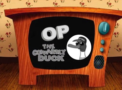 Size: 544x400 | Tagged: safe, imported from derpibooru, duck, courage the cowardly dog, op, op is a duck (reaction image), reaction image, top cunt, vulgar