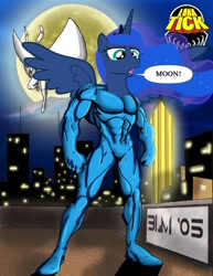 Size: 800x1038 | Tagged: safe, artist:shadowbolt240z, imported from derpibooru, princess luna, moon, the tick