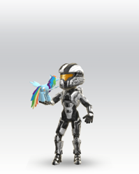 Size: 301x379 | Tagged: safe, imported from derpibooru, rainbow dash, human, avatar, halo (series), mini, spartan, xbox live