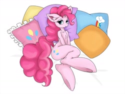 Size: 1280x960 | Tagged: safe, artist:zokkili, imported from derpibooru, pinkie pie, female, pillow, solo