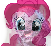 Size: 210x193 | Tagged: safe, imported from derpibooru, pinkie pie, cute, laughter song, slipknot, smiling