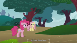 Size: 854x475 | Tagged: safe, imported from derpibooru, screencap, fluttershy, pinkie pie, dragonshy, youtube caption